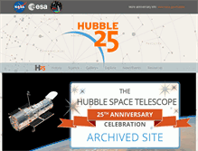 Tablet Screenshot of hubble25th.org